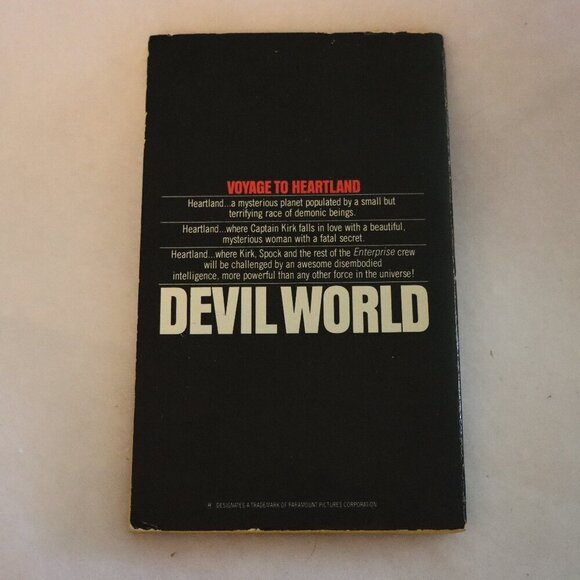 Devil World by Gordon Eklund, Star Trek Paperback book in good condition - Picture 2 of 2